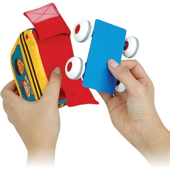 Kids Pull-Back Vehicle Set - Soft Baby Toy Set With 4 Cars and Trucks - Picture 3 of 7